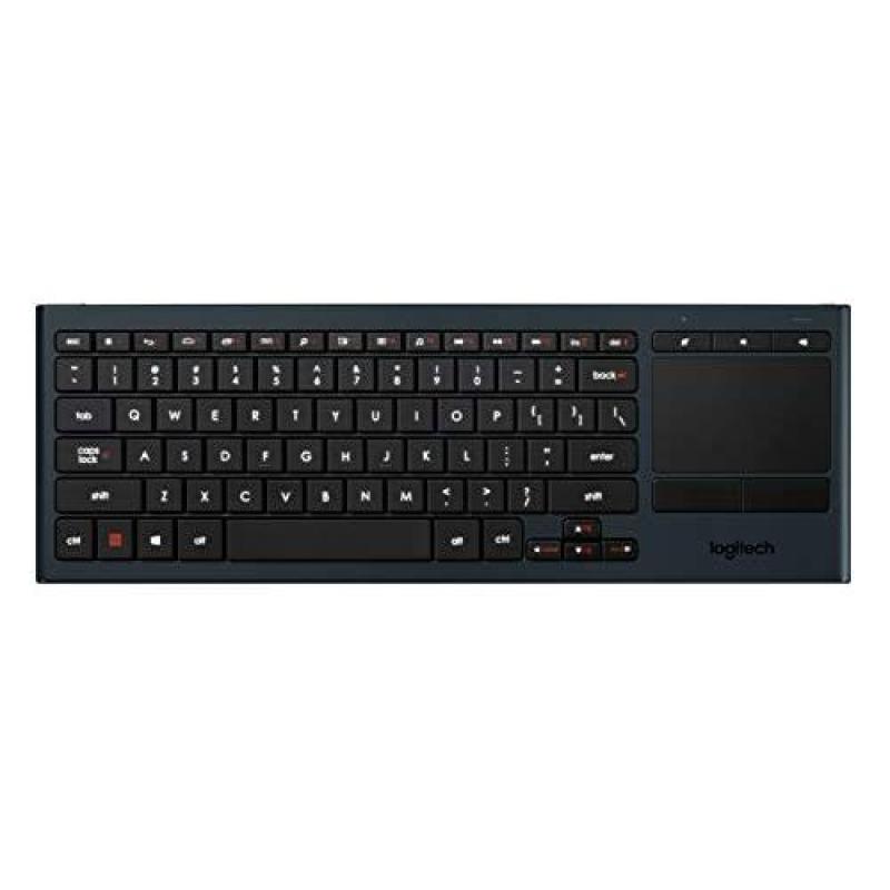 Logitech K830 Illuminated Living-Room Keyboard with Built-in Touchpad – Easy-access Media Keys and Shortcut Keys for Windows or Android Singapore
