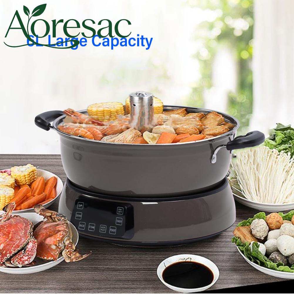 Aoresac หม้อหุงข้าวอัจฉริยะ ฟังก์ชั่นการสำรองที่ทนทาน หม้อหุงข้าวกำจัดน้ำตาลสำหรับนึ่งข้าว ราคา 13,568 บาท*ส่งฟรี