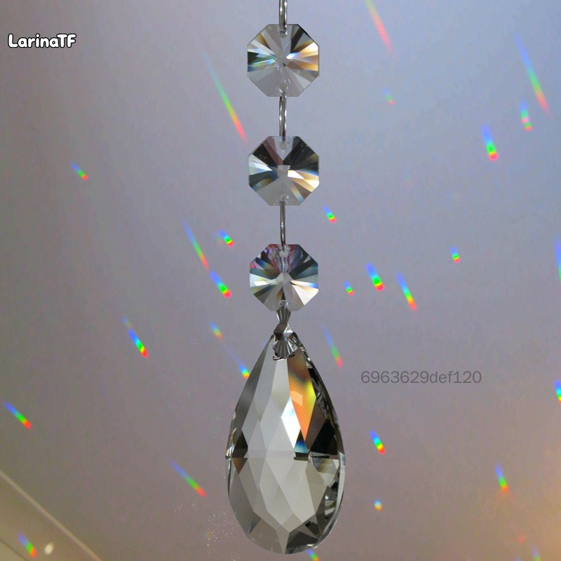 ตกแต่งสวน 1PC Suncatcher แขวนคริสตัล Feng Shui Rainbow Prism ประกายคริสต์มาสนำเสนอ TF-Ari-TH ราคา 54 บาท*ส่งฟรี