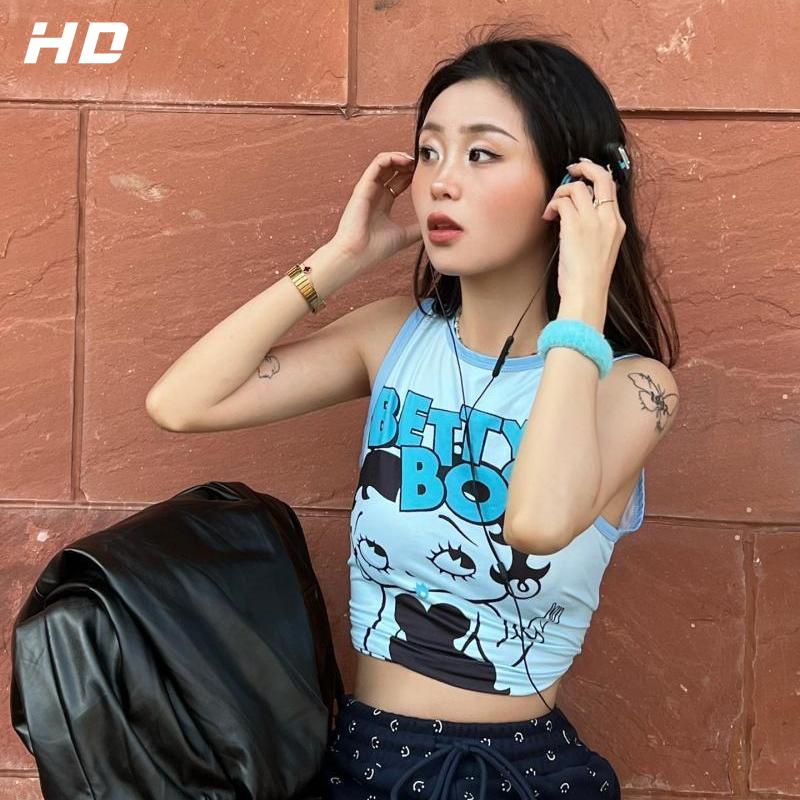 Áo hai dây kiểu 2 dây croptop áo thun ba lỗ áo ba lỗ nữ croptop áo nữ Miễn phí vận chuyển toàn quốc