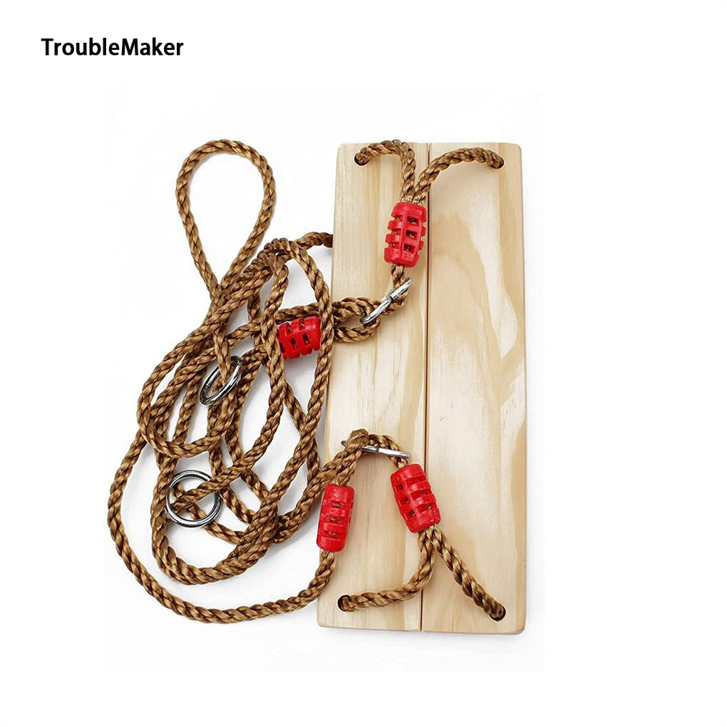 TroubleMaker Adjustable chain wooden swing chair, suitable for adults/children ราคา 363 บาท*ส่งฟรี
