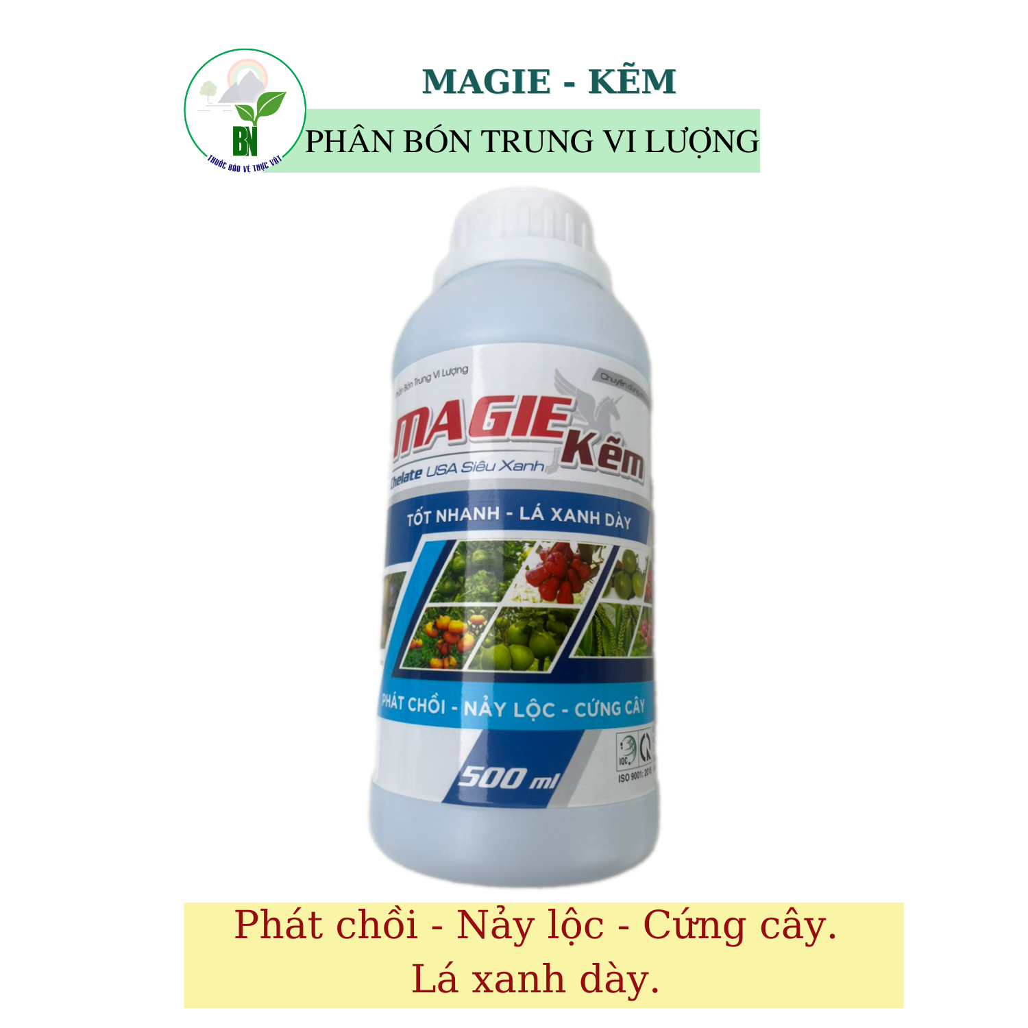 Phân bón Magie - Kẽm - Giúp cây tốt nhanh, lá xanh dày