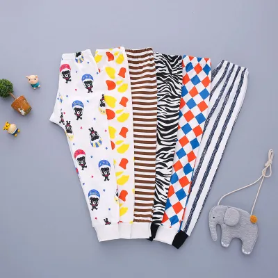 2-13Y Baby Kids Boys Girls Pants Trousers Children Long Pants Cotton Cartoon Bottoms Clothing Casual