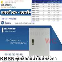 KJL ตู้เหล็กกันน้ำ ไม่มีหลังคา รุ่น KBSN KBSN00-7 รุ่น เบอร์00 - เบอร์7 ตู้ไฟเหล็กกันน้ำ ใช้งานภายนอก