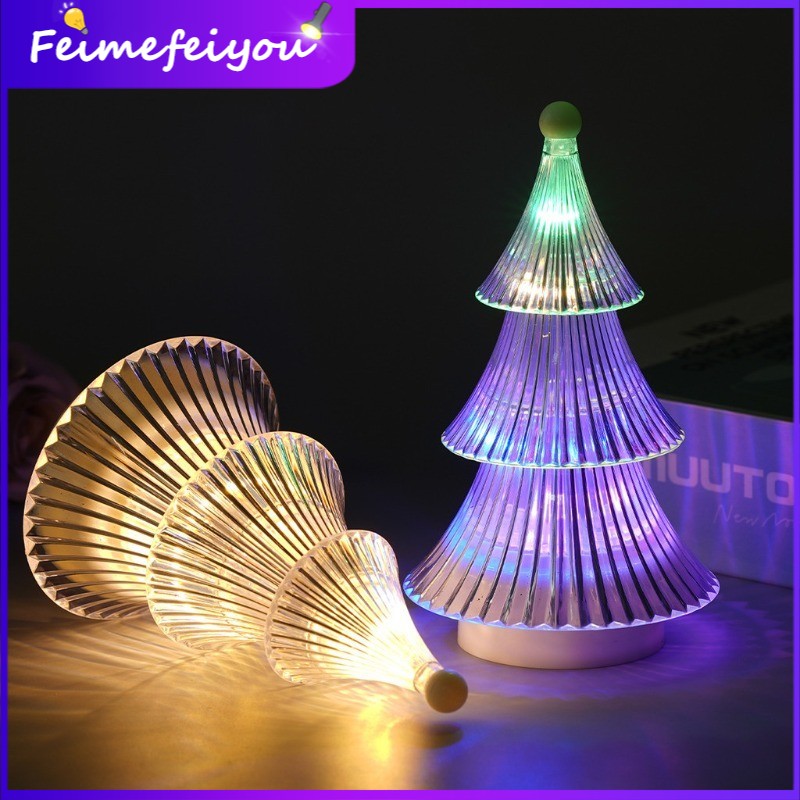 Crystal Christmas Tree Desktop Ornament Small Desk Lamp Atmosphere Small Night Light Ins Decorative Atmosphere Light Christmas Decoration ราคา 197 บาท*ส่งฟรี