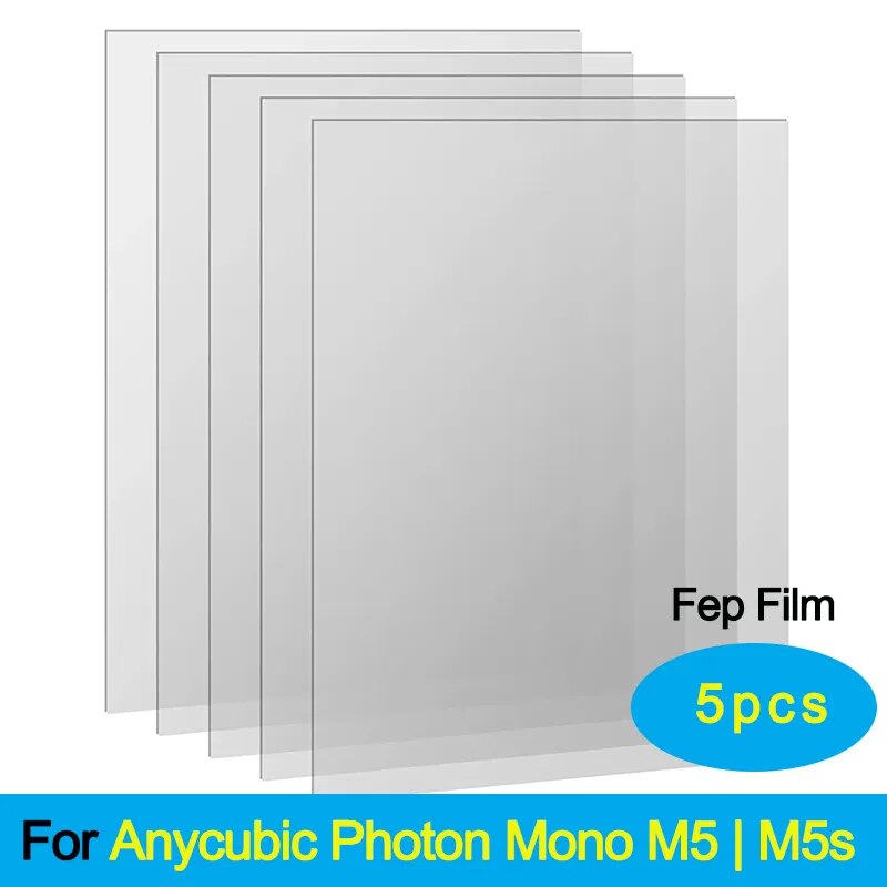 2 5 10PCS FEP Film For Anycubic Photon M5 Photon M5s UV Resin 3D Printers