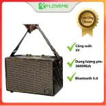Loa Bluetooth Karaoke Qixi SK 2036, Âm Thanh Hay Tặng Kèm 2 Tay Mic Không Dây, Thiết Kế Cực Đẹp - ASHAKI