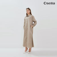 Osella Classic A-Line Shirt Dress 21576601 | Dress Lengan Panjang Wanita