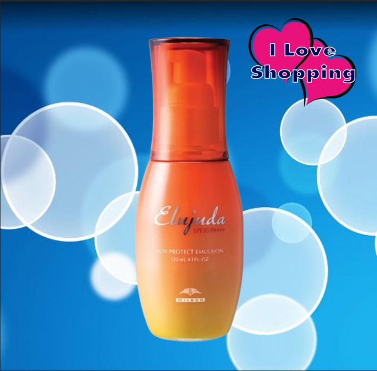 Milbon Elujuda Sun Protect Emulsion 120 ml ลีฟอินทรีตเมนต์เนื้อน้ำนม เหมาะกับการบำรุงผมหลังอาบน้ำ ราคา 1,170 บาท*ส่งฟรี