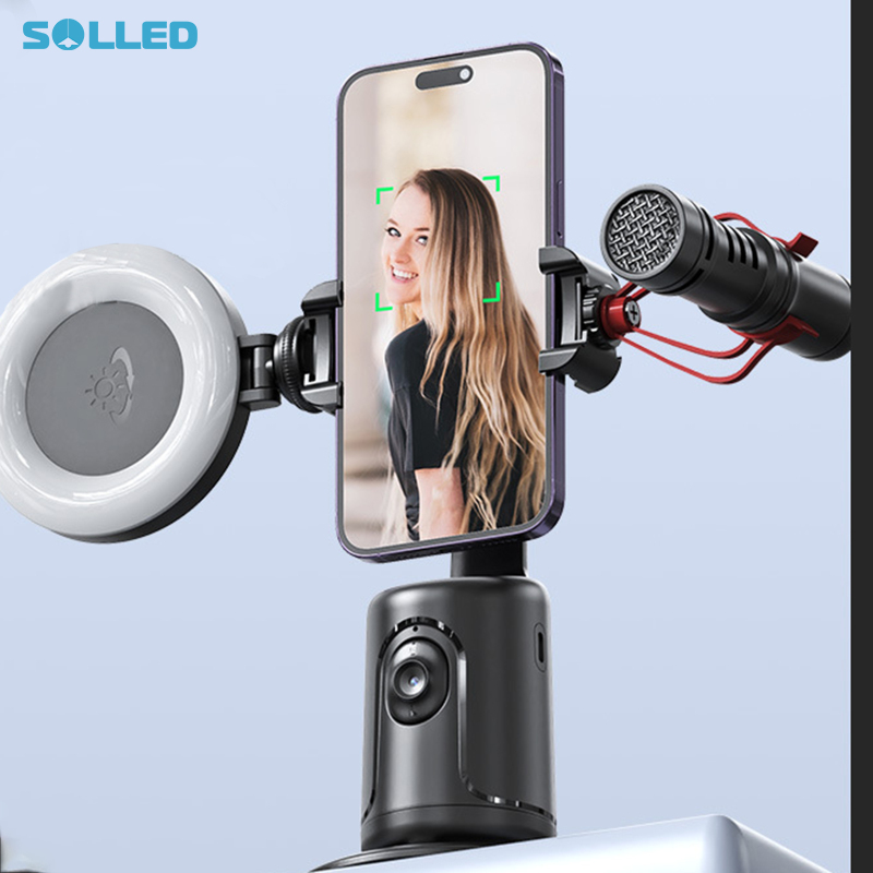 Gimbal Stabilizer, Smartphone Selfie Stick, 360°Rotation Face Tracking Extendable Selfie Stick, Phone Tripod, Vlogging Stabilizer, Compatible For Android IOS Devices