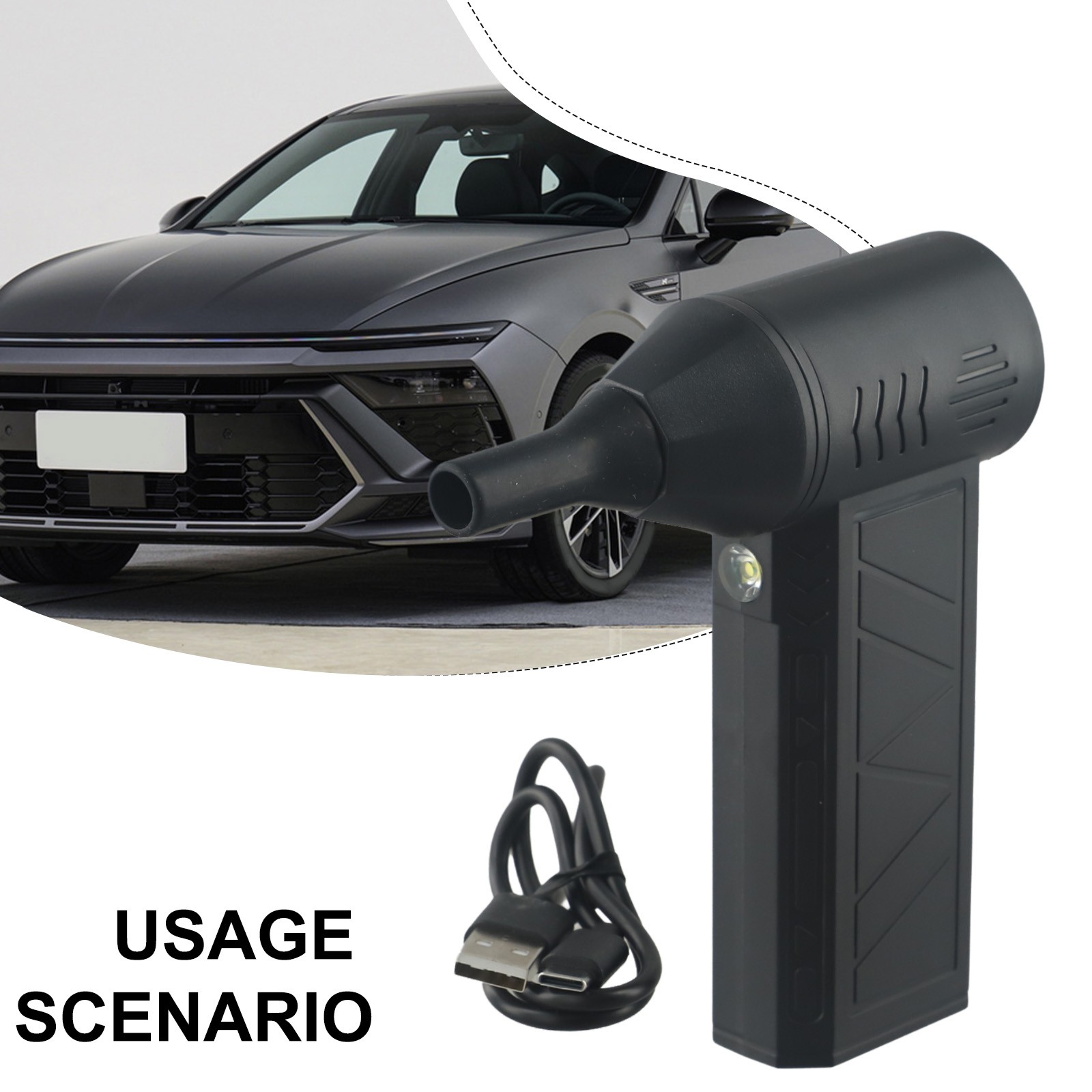 [Phong cách thời trang tự động] Máy thổi mini khô cho Turbo máy thổi khí cầm tay không dây 130000 vòng/phút để sử dụng tự động