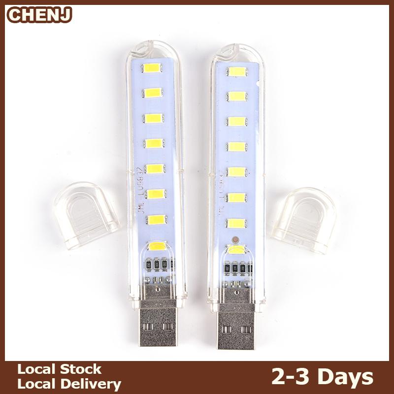 CHENJ fast delivery Đèn Led USB Mini 8 Đèn LED Cắm trại ban đêm Tiện Dụng USB chiếu sáng cho máy vi tính máy tính xách tay