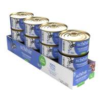 Schesir Cat Canned Food in Jelly - Tuna with Whitebait (Carton of 12 Cans x 85g)