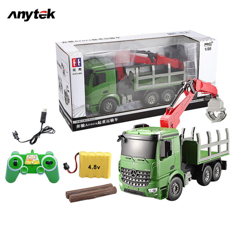1:20 2.4ghz Six-way Remote Control Lifting Transporter Toys Simulated Crane Engineering Vehicle Model Holiday Gifts For Boys Children ราคา 1,741 บาท*ส่งฟรี