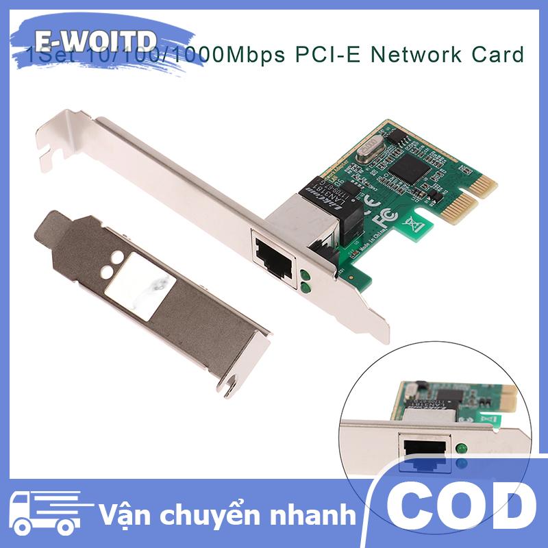 E-WOITD 1 Bộ RJ-45 card mạng Gigabit Ethernet PCI Express PCI-E 10 100 1000Mbps Bộ chuyển đổi Lan Bộ điều khiển Mạng Giá 117,829 Đồng*Miễn phí vận chuyển