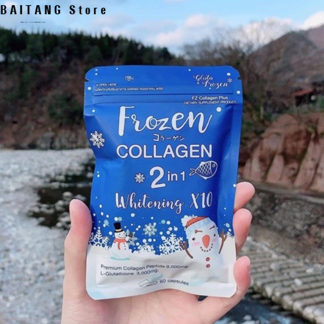 Viên Uống Trắng Da Cao Cấp Collagen 2 Trong 1 Frozen Collagen Whitening x10 Giúp Làm Trắng Da Ngăn Ngừa Lão Hoá Miễn Phí Vận Chuyển Sản Phẩm Chính Hãng Khuyến Mãi Hot Nhất Năm 2023 Chăm Sóc Da Đặc Biệt Giúp Da Mịn Màng Tươi Trẻ Thích Hợp Cho Tất Cả Loại D