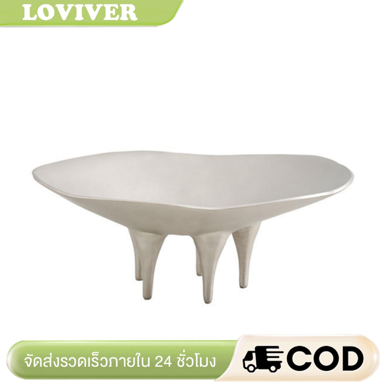 โคมไฟและของแต่งบ้าน Loviver ถาดอุตสาหกรรมประติมากรรมพร้อมขาเรียวห้าขาสำหรับตกแต่งโต๊ะกาแฟ ศูนย์กลางศิลปะเรซิน ราคา 7,679 บาท*ส่งฟรี