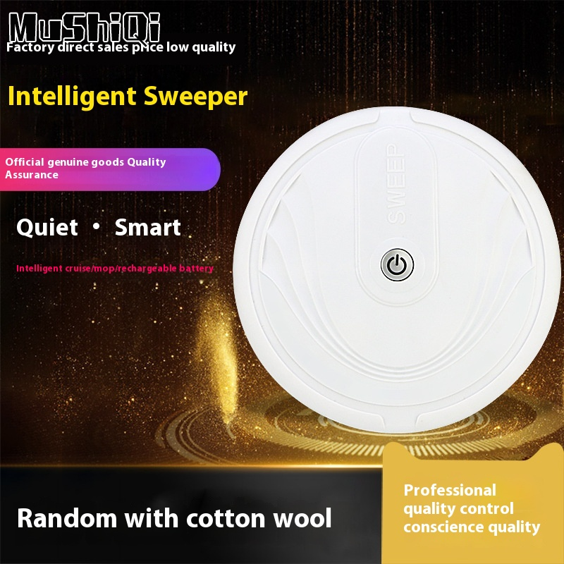 MuShiQi Smart sweeping robot lazy household cleaning machine mini hair cleaner ราคา 330 บาท*ส่งฟรี