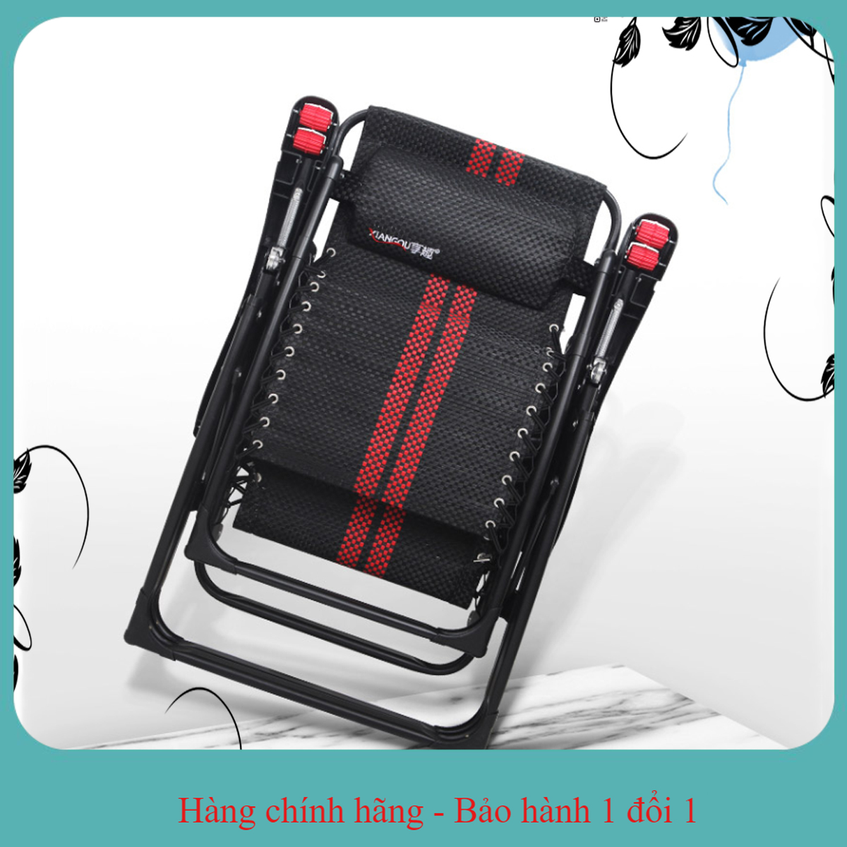 Ghế xếp thư giãn văn phòng cao cấp có ngăn đồ và massage tay- Ghế xếp thư giãn