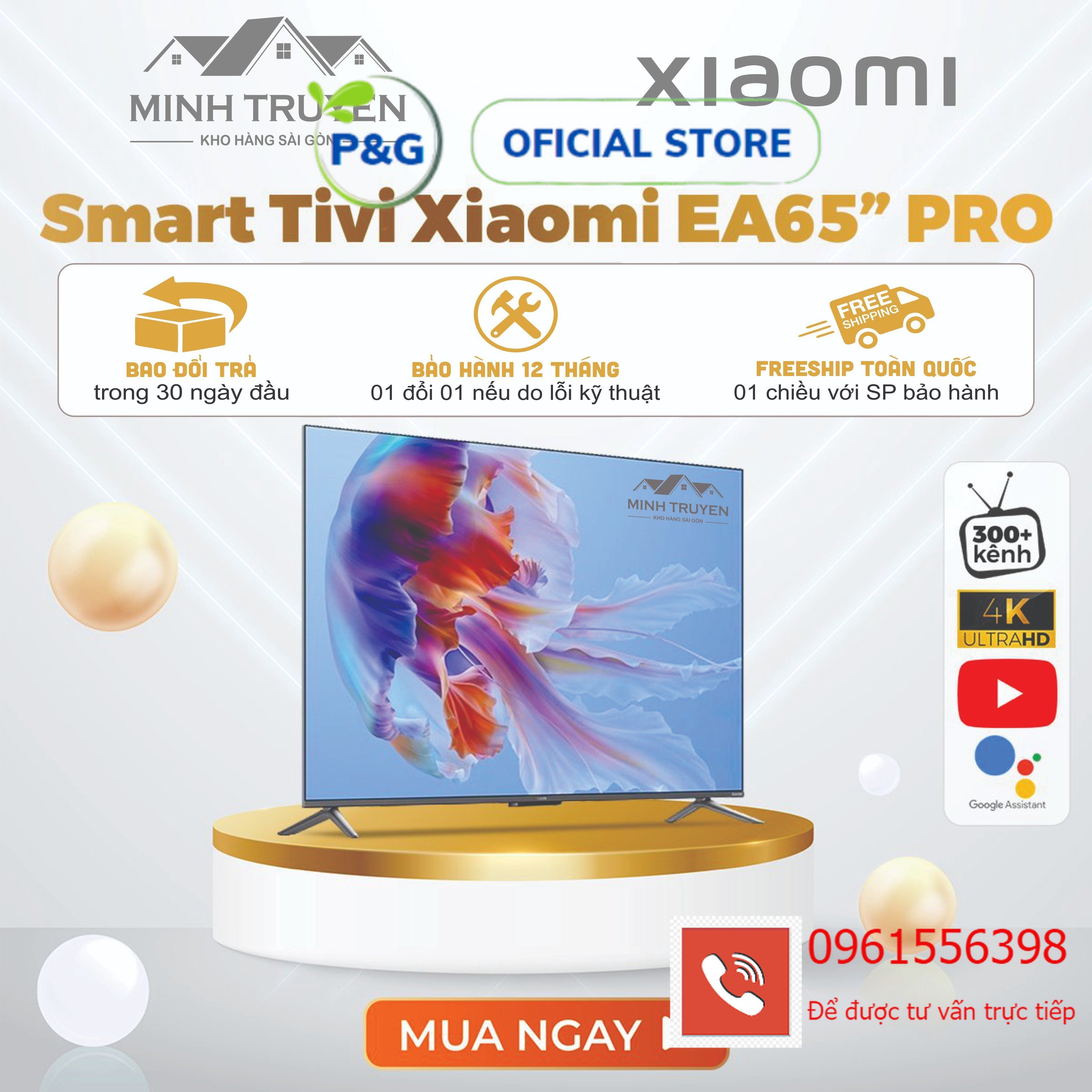 Smart TIVI XIAOMI 65 inch EA65 PRO 2022 ( 2GB + 16GB)/ 60Hz |