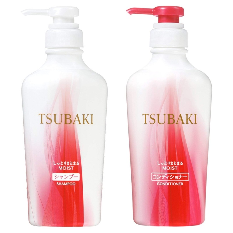 Buy Shiseido Tsubaki Moist Shampoo 315ml + Conditioner 315ml Singapore