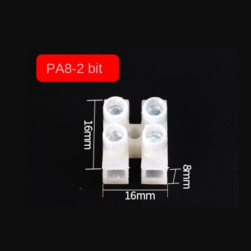 Đầu Nối Dây Nylon PA8-2,PA8-3,PA8-12,PA10-12,PA10-3,PA10-2,PA12-12,PA12-3,PA14-12,PA16-12 | 2-12 Vị Trí | PA10/PA12/PA14/PA16 | Đế Nối Điện | Hàng Chính Hãng - PA8-2