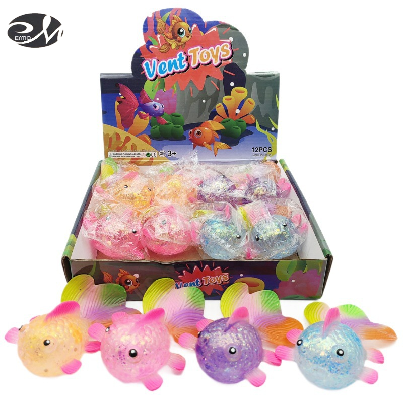 Ermo Colorful Slow-Sinking Fish Toy Stress Relief for Adults and Children, Squishy. ราคา 52 บาท*ส่งฟรี
