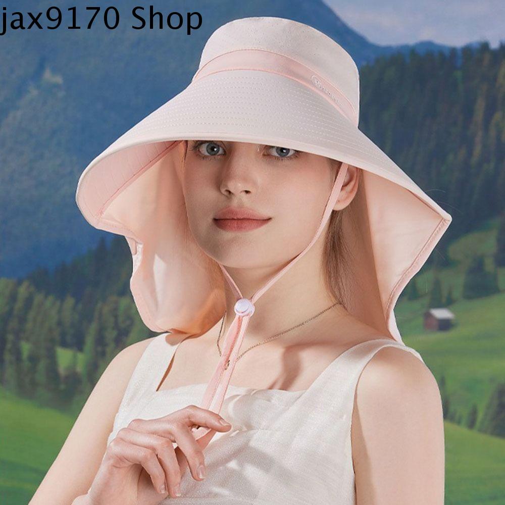 JAX9170 Chống tia UV Mũ khăn choàng che nắng Tấm Che Nắng Bảo vệ cổ Mũ che nắng nữ Mũ ngư dân Thoáng khí Mũ tai bèo che nắng Ngoài trời
