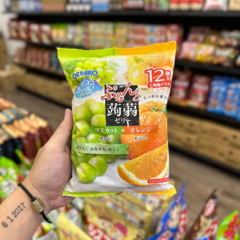 Thạch rau câu trái cây Orihiro 240g nhiều vị hàng nội địa Nhật Bản