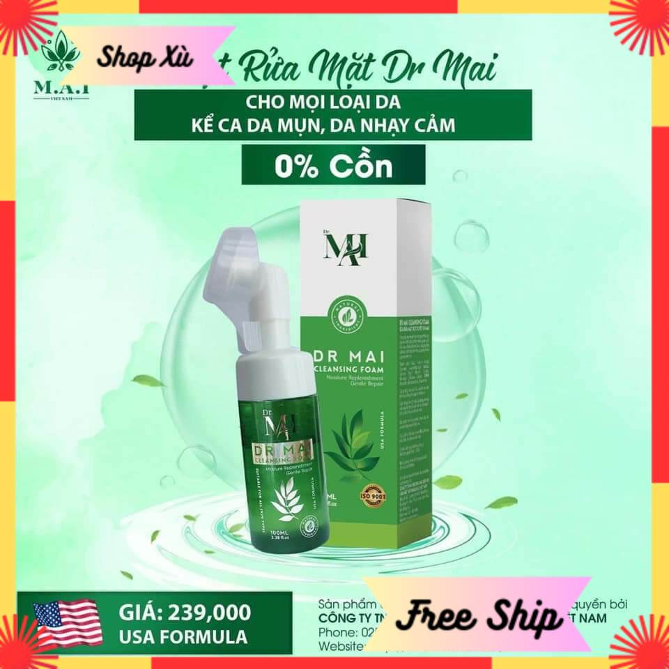 Sữa rửa mặt dr mai 100ml chống lão hóa , dưỡng ẩm , khử mụn thâm