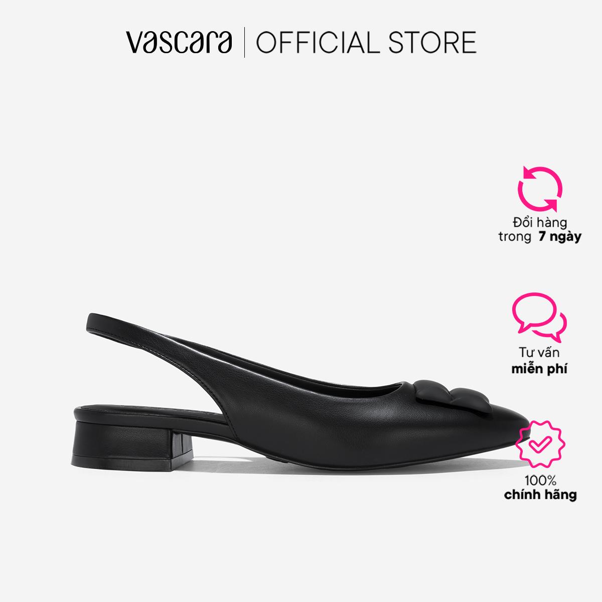 Vascara Giày Slingback Nhấn Trang Trí - BMN 0649