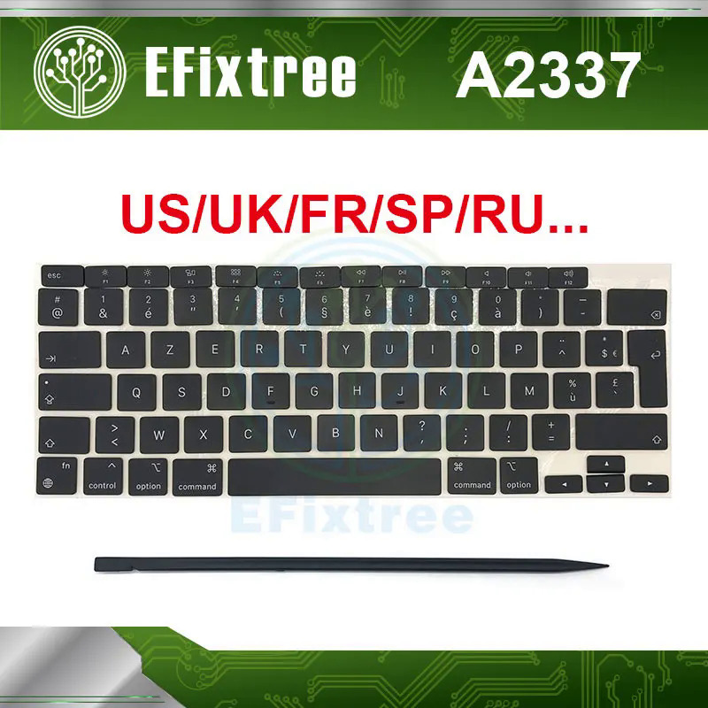 New Laptop a2337 key keycaps keys cap keyboards keyboards US UK Russian French Spanish for  Air Reti