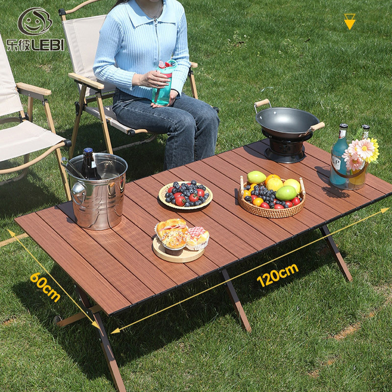 Outdoor folding table camping picnic folding table outdoor egg roll table