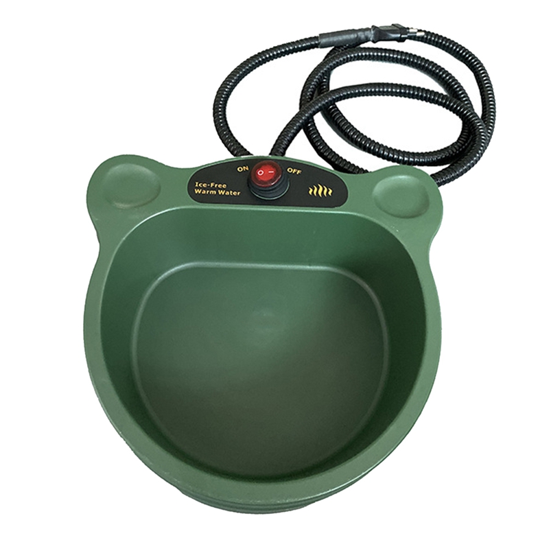 Heated Water Bowl for Dogs, Non-Freezing Outdoor Heated Dog Bowl, Winter Heated Pet Bowl for Cats, Chickens - 2
