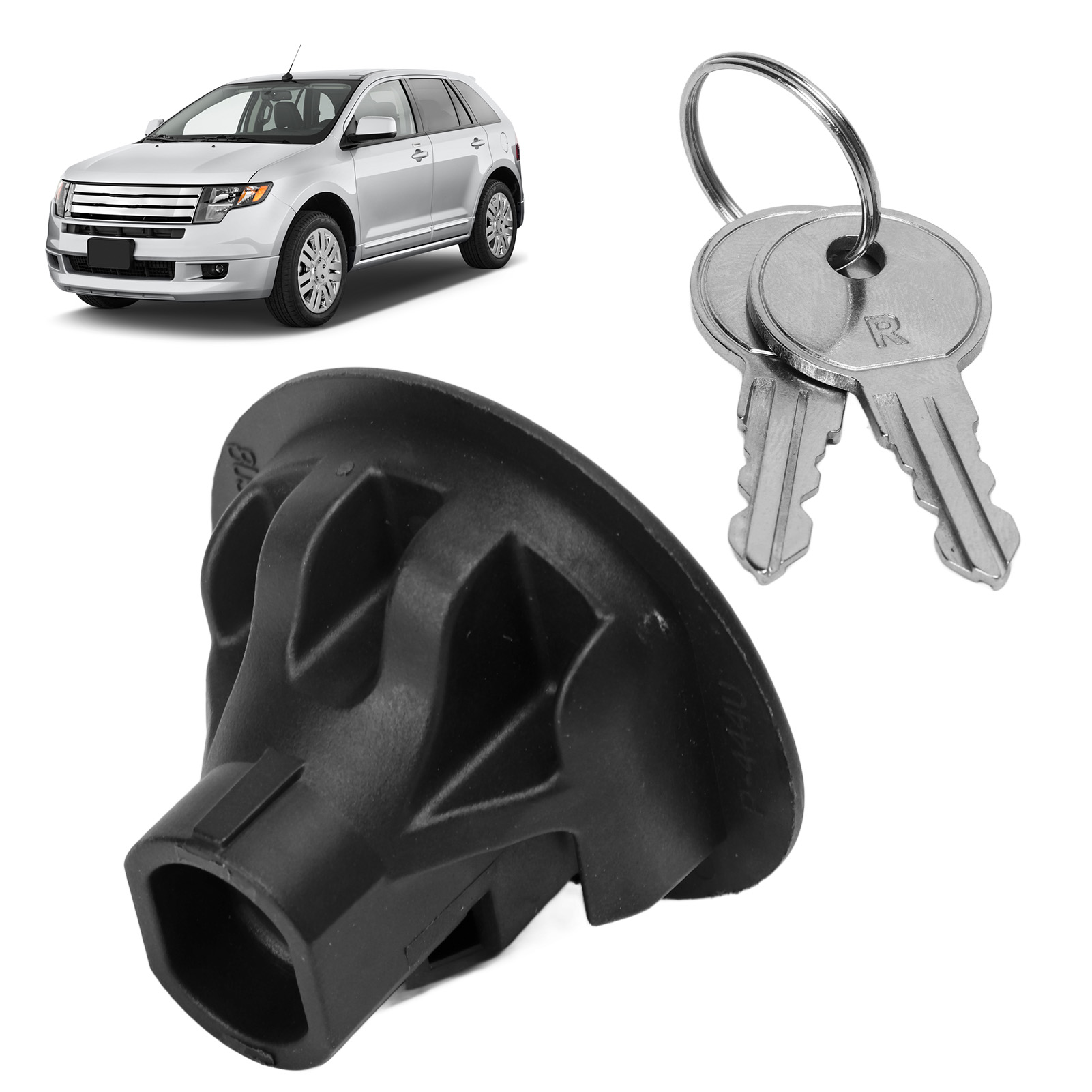 Rastky bình nhiên liệu gas cắm khóa 4584554af 8u5z9c268b ae8z9034c cắm Bìa cap cho cạnh thoát thám hiểm Fiesta Flex Taurus thay thế với 2 chìa khóa