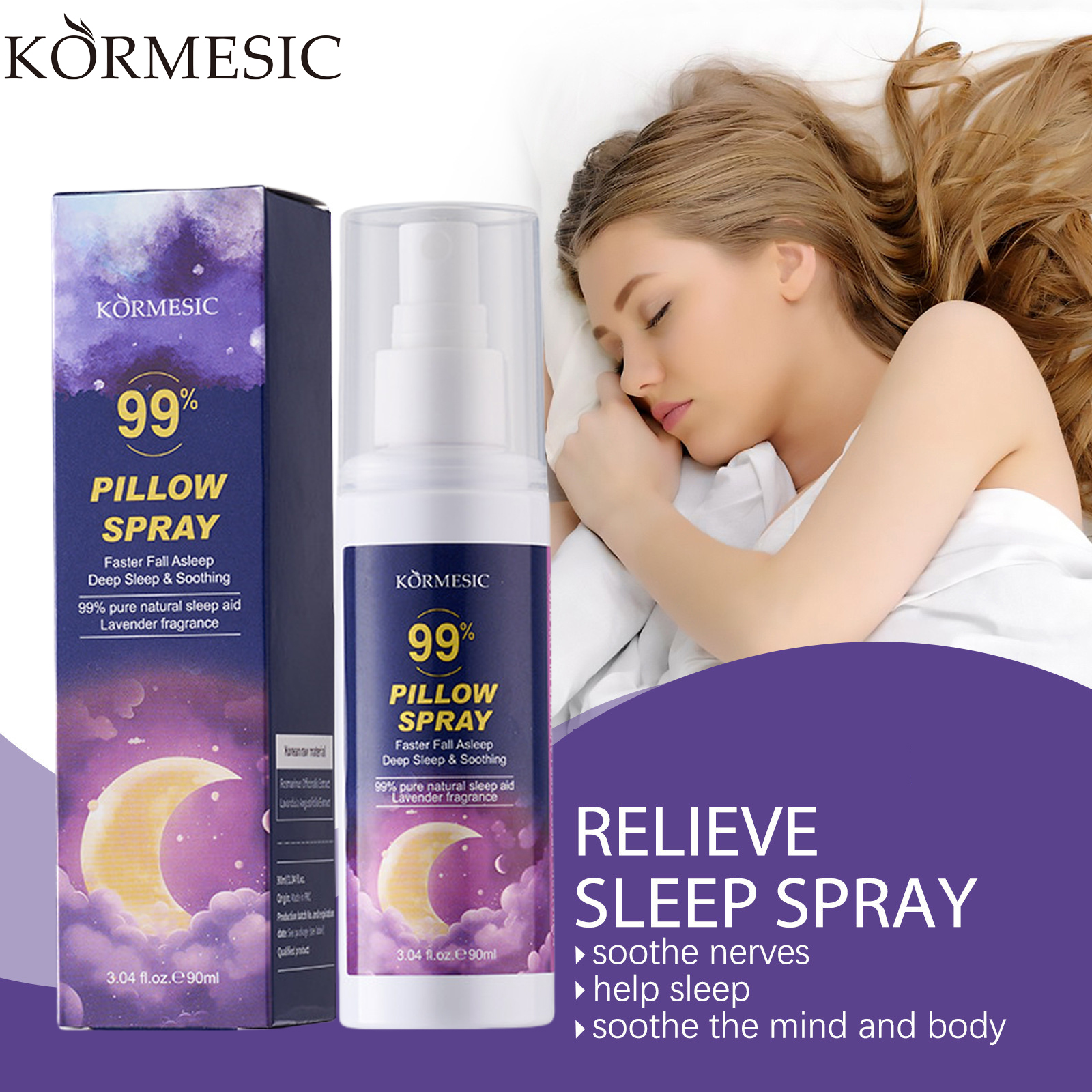 Chai Xịt uống hỗ trợ giấc ngủ giúp ngủ ngon Melatonin Deep Sleep Spray 90MLSuper Strength Hỗ Trợ Điều Hòa Giấc Ngủ