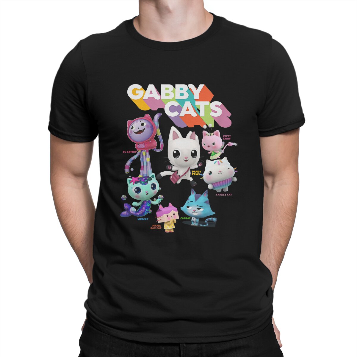 Gabbys Cat Lcons Special Tshirt Gabby'S Dollhouse Casual T Shirt T-Shirt For Adult
