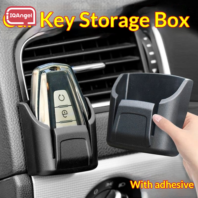 IQANGEL Car Key Storage Box with Adhesive Back for Dashboard, Convenient and Secure Key Holder for Car Interior Giá 14,550 Đồng*Miễn phí vận chuyển