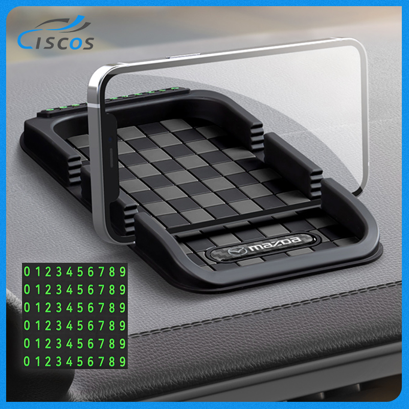 Ciscos Car Anti-Slip Mat Phone Holder Telephone Number Plate for Mazda 2 Cx3 3 Cx8 Cx5 ราคา 151 บาท*ส่งฟรี