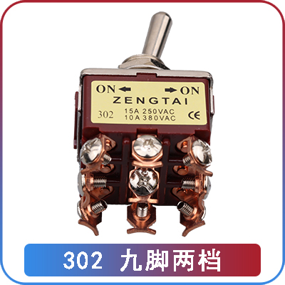 Công Tắc Gạt 12mm Zengtai 302: 9 chân, 2 bậc Yiming | Tùy chọn 2-3 Bậc, 2-12 Chân | Công Tắc Đòn Bẩy, Công tắc Nút Chống Nước