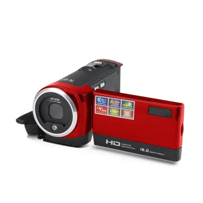 Video Camera Camcorder Vlogging Camera FHD 1080P 16MP 16x Digital Zoom 2.7 Inch 270 Degree Rotatable LCD with Battery