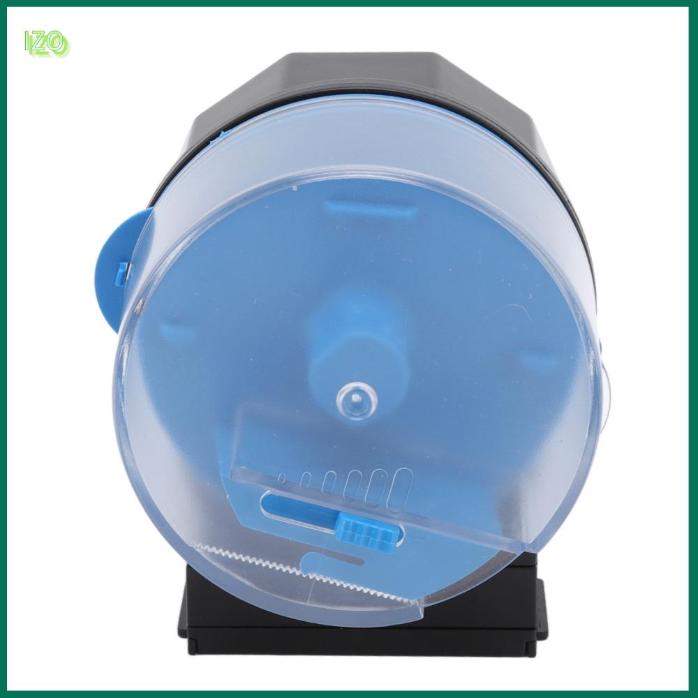 IZO Màu xanh Máy cho cá ăn tự động Điện thông minh ABS Máy phân phối thức ăn tự động cho cá Phụ kiện bể cá Hai hộp đựng thức ăn Bộ cấp liệu điện thông minh Bể cá