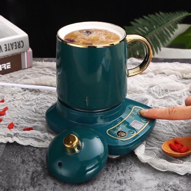 Bộ cốc chưng yến - cà phê-trà-hầm nấu - hâm nóng đa năng kèm đế nấu
