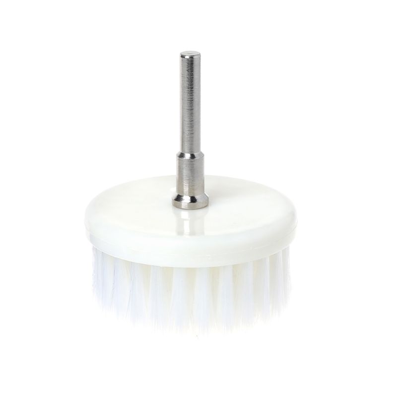 yingke 60mm White Soft Drill Powered Brush For Cleaning Car Carpet Bath Fabric E65b