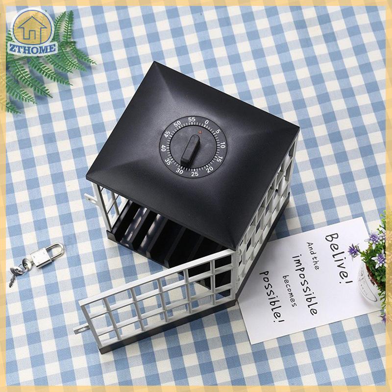 ZTHOME [Home Tidying] Điện Thoại Di Động Tù Với Hẹn Giờ Sáng Tạo Di Động Nhà Tù Khóa Cho Đảng Bảng Nhà Văn Phòng Điện Thoại Di Động Lồng Nhà Tù Điện Thoại Di Động Hộp Lưu Trữ Giá  126,692 Đồng*Miễn phí vận chuyển