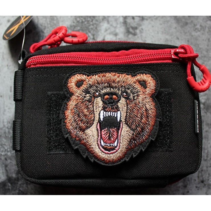 Patch vải velcro đầu thú dán ba lô nón quần áo túi xách