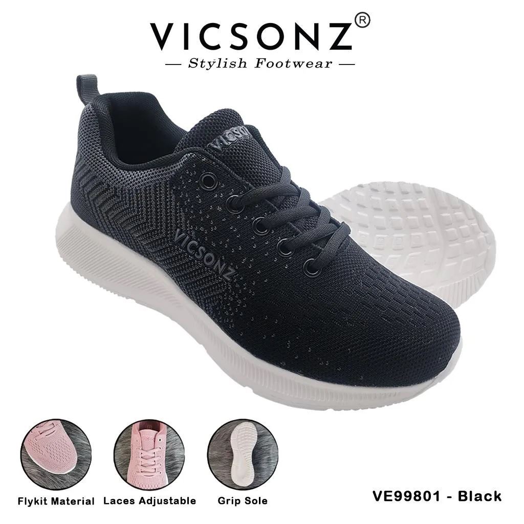 Vicsonz Women Sneaker VE99801 Black