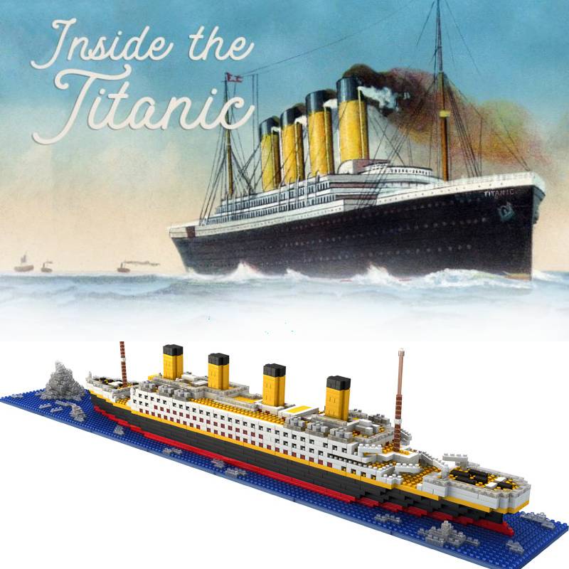 Bộ Đồ Chơi Lắp Ráp Tàu Titanic Bằng Nhựa Cho Bé