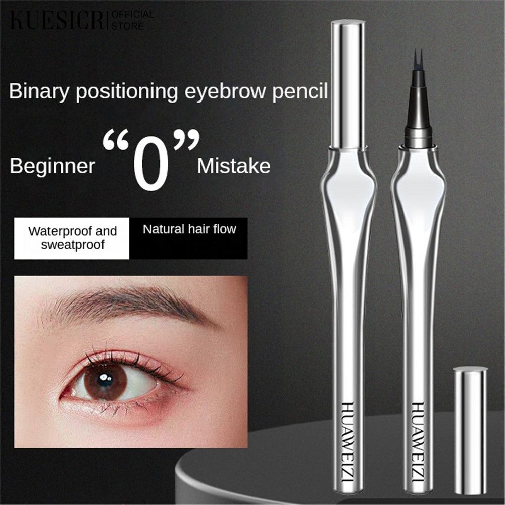 【Delivery 2-3 days】KUESICR Two Fork Eyebrow Pen Waterproof, Sweat-proof, Silky and Easy to Color Natural and Long-lasting Eyebrow Pen ราคา 13 บาท*ส่งฟรี