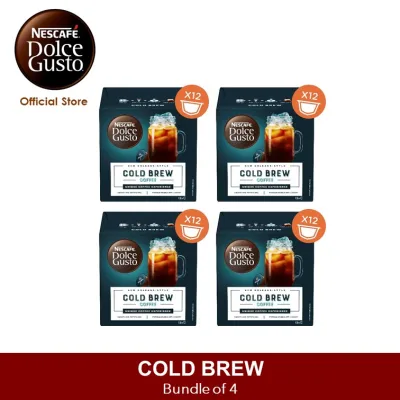 [4 Boxes] Nescafe Dolce Gusto Cold Brew Black Coffee Pods / Coffee Capsules 12 servings [Expiry Oct 2022]